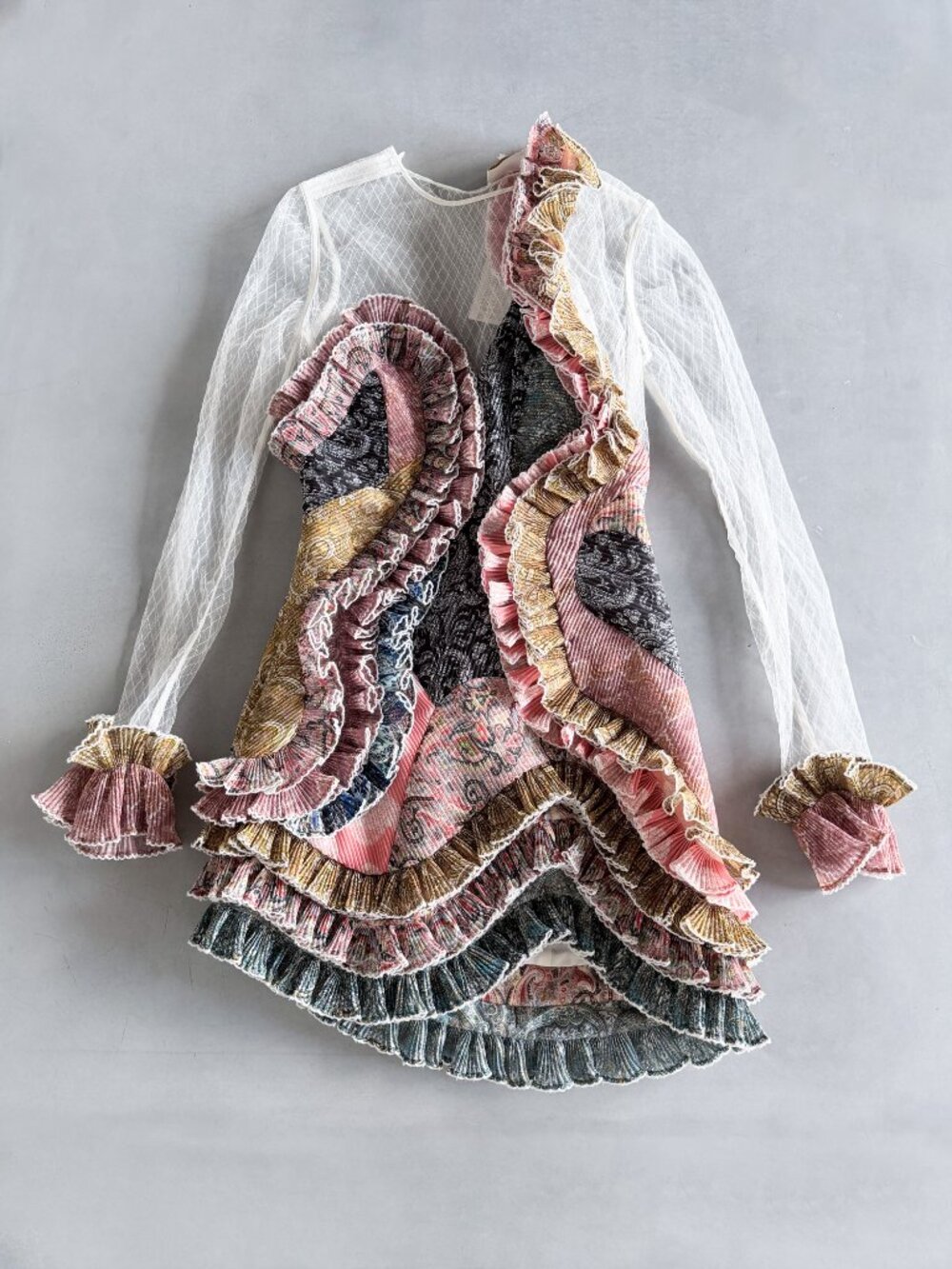 Zimmermann Ninety Six Spliced Mini Dress Multi Paisley Size AU 1 US 6 NEW NWT